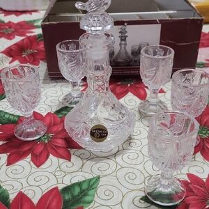 Vintage Hofbauer Crystal Decanter Set